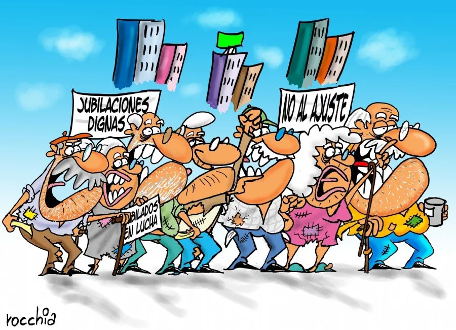 jubilados caricatura