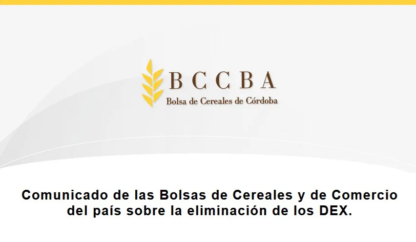 comunicado bolsa de comercio de cordoba